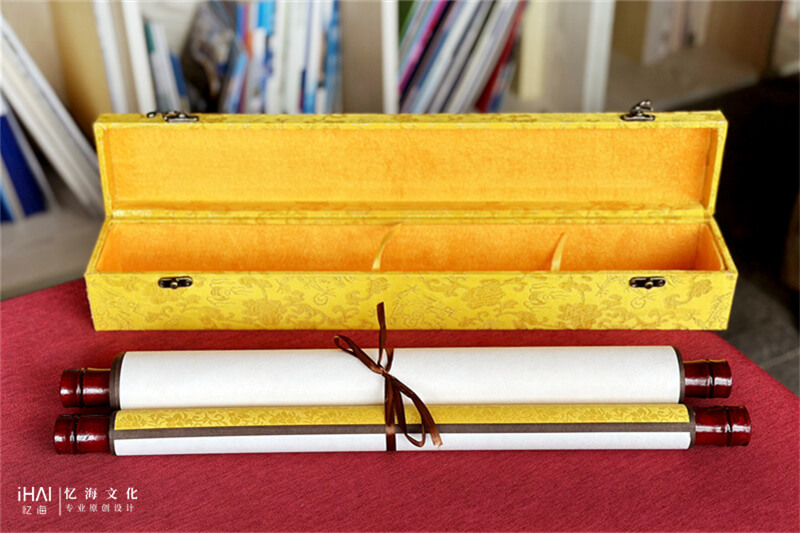 陈氏家族世系图卷轴定制-忆海文化