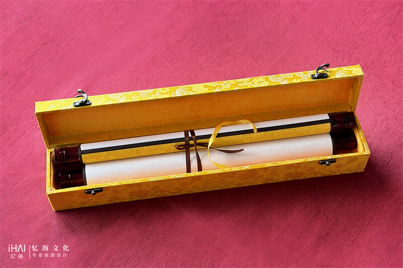 专属家谱卷轴盒子定制-忆海文化