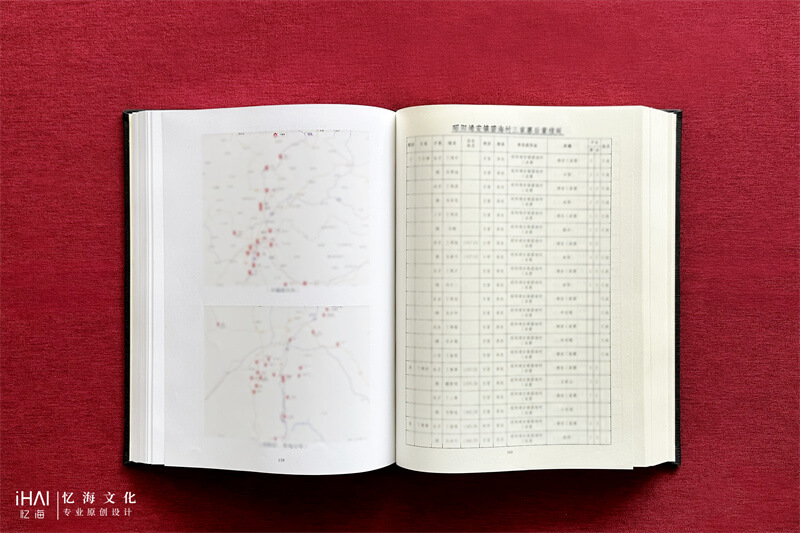 蒙肯纸印刷丁氏家谱家族人员信息表-忆海文化