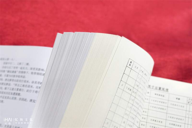 黑白彩色印刷的丁氏家谱族谱-忆海文化