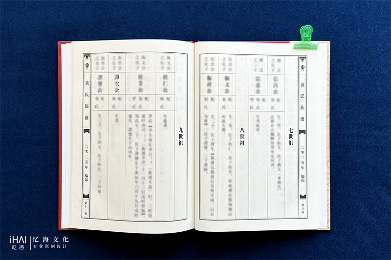 设计和制作黄氏家谱