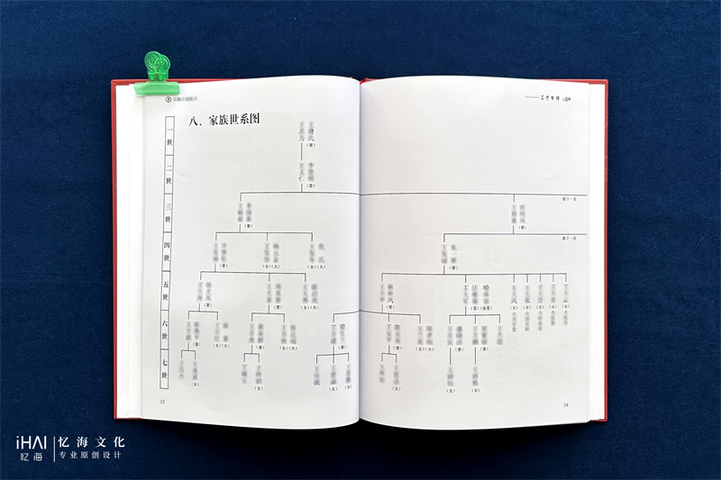 王氏家谱世系图绘制-忆海文化