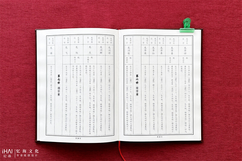 倒翻书龙氏家谱族谱-忆海文化