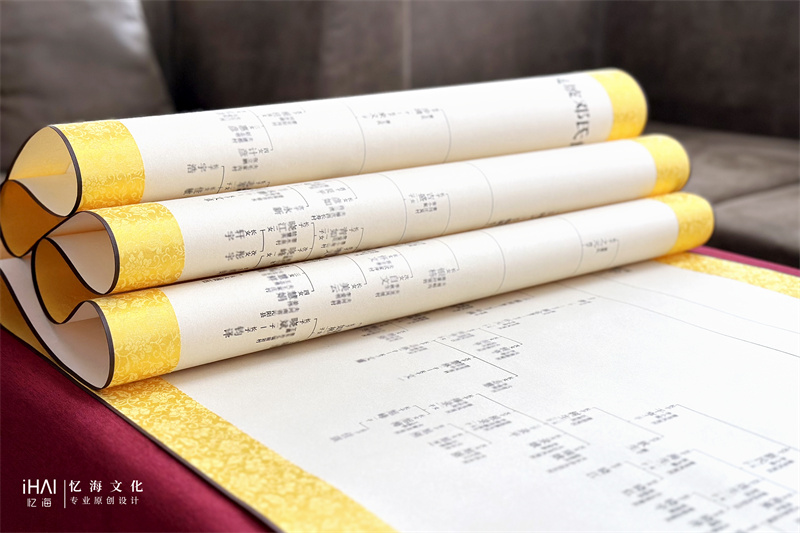 邓氏家族世系图制作-忆海文化