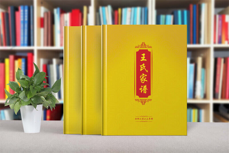 王氏家谱制作,一本族谱设计记载家族文化的典籍